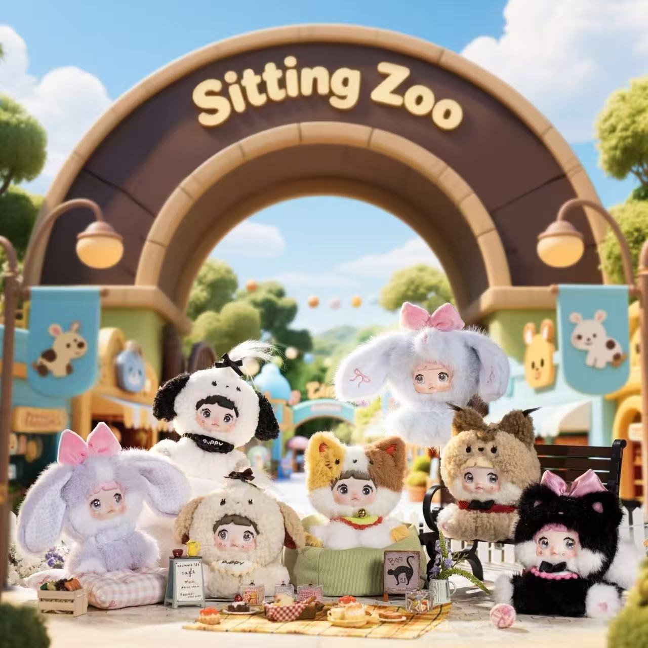 Nommi Sitting Zoo series Blind Box